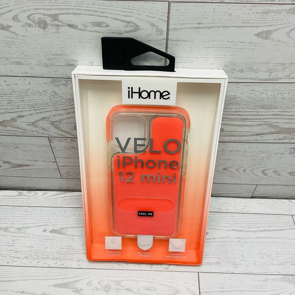iHome VELO Protective Case for iPhone 12 Mini - Orange